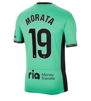 Lacne Muži Futbalové dres Atletico Madrid Alvaro Morata #19 2023-24 Krátky Rukáv - Tretina